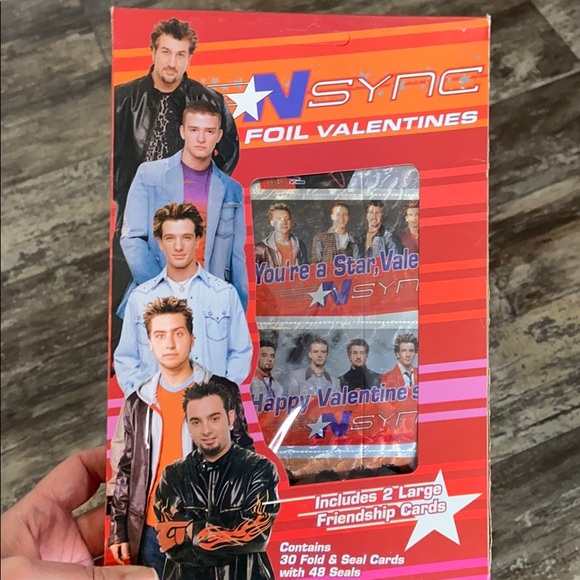 2001 *NSYNC Valentines Card, New in Box - Picture 2 of 4